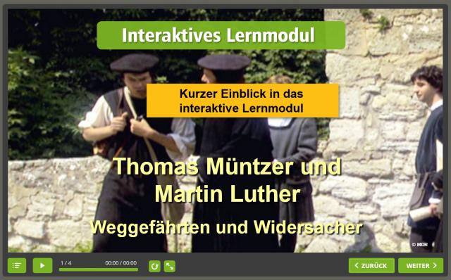 Vorschaubild Interaktives Lernmodul Thomas Müntzer